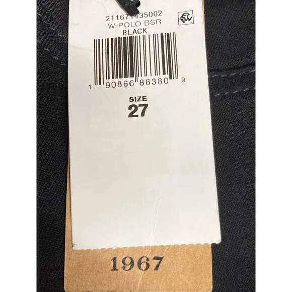 Polo Ralph Lauren Tompkins Super Skinny Black Jeans, Size 27 - New Tags - Picture 3 of 5